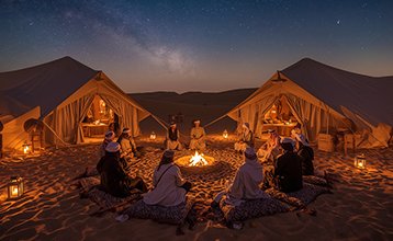 Traditional desert camp